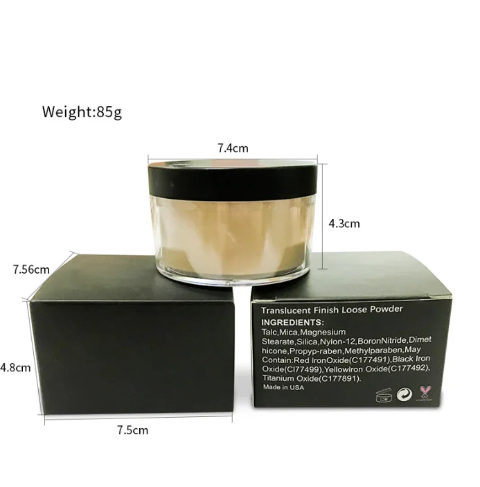 High Quality finishing powder 17 colors  Shimmer Highlighter loose powder matte setting  powder
