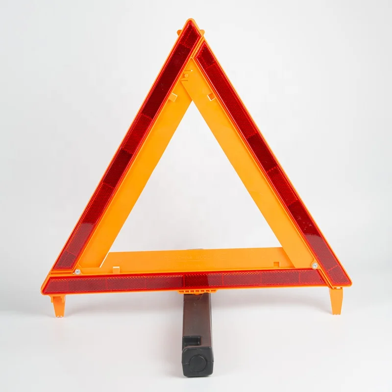 3 Pack Warning Triangle DOT Approved Reflective Warning Road Safety Triangle Kit