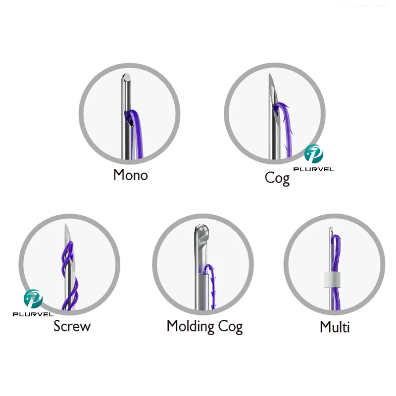 CE Korea PDO thread face lift thread tornado cog 3d 4d 6d pdo thread for medical skin tightening