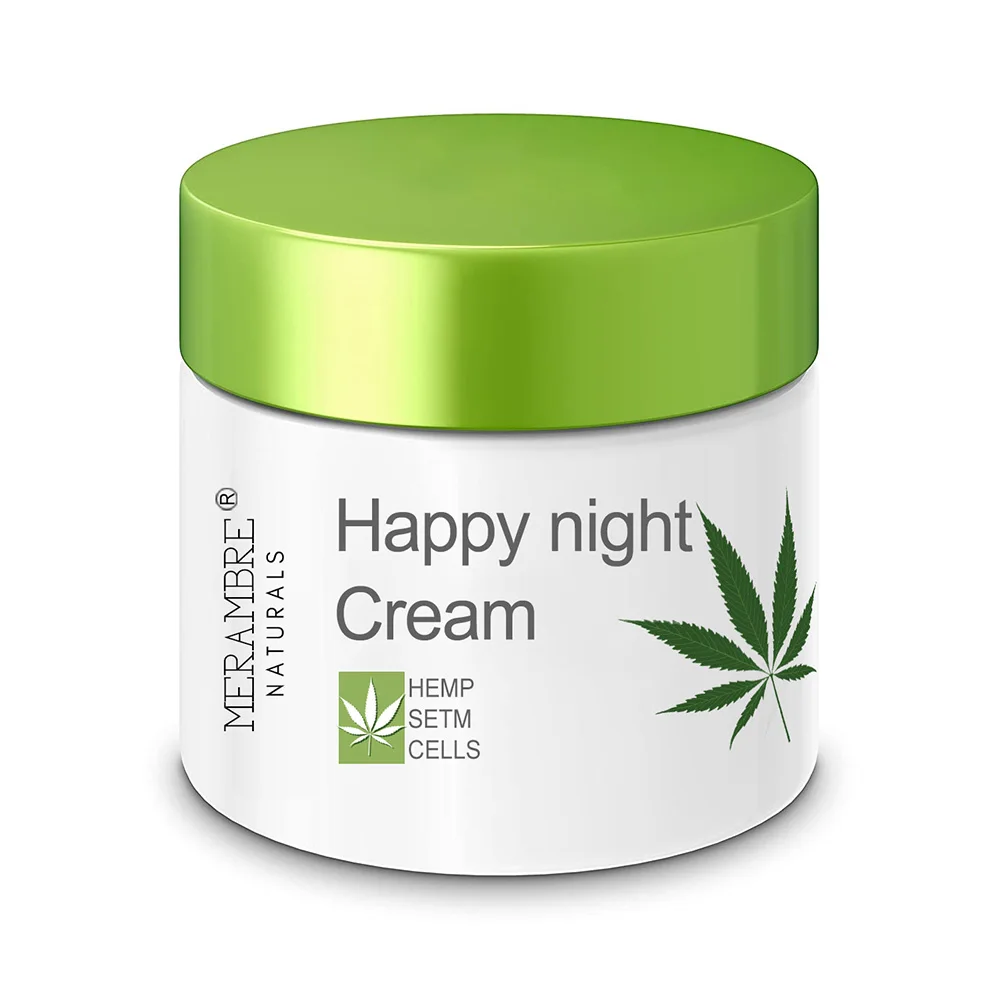 OEM Фирменная торговая марка, натуральное органическое конопляное масло, Увлажняющий Успокаивающий Крем из конопли, гидро крем, ночной крем
