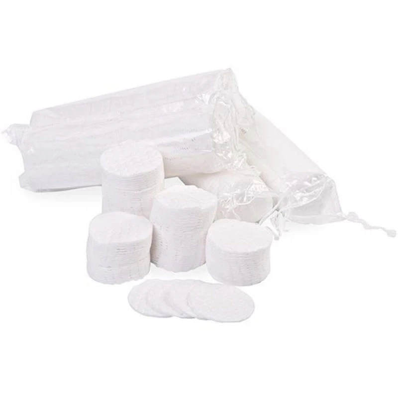Customized Organic Disposable Cotton round Pad for Facial Make-Up Remover Cosmetic Cotton Pads