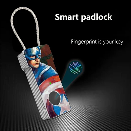 Новейший рюкзак навесной замок с канатом и сканером отпечатков