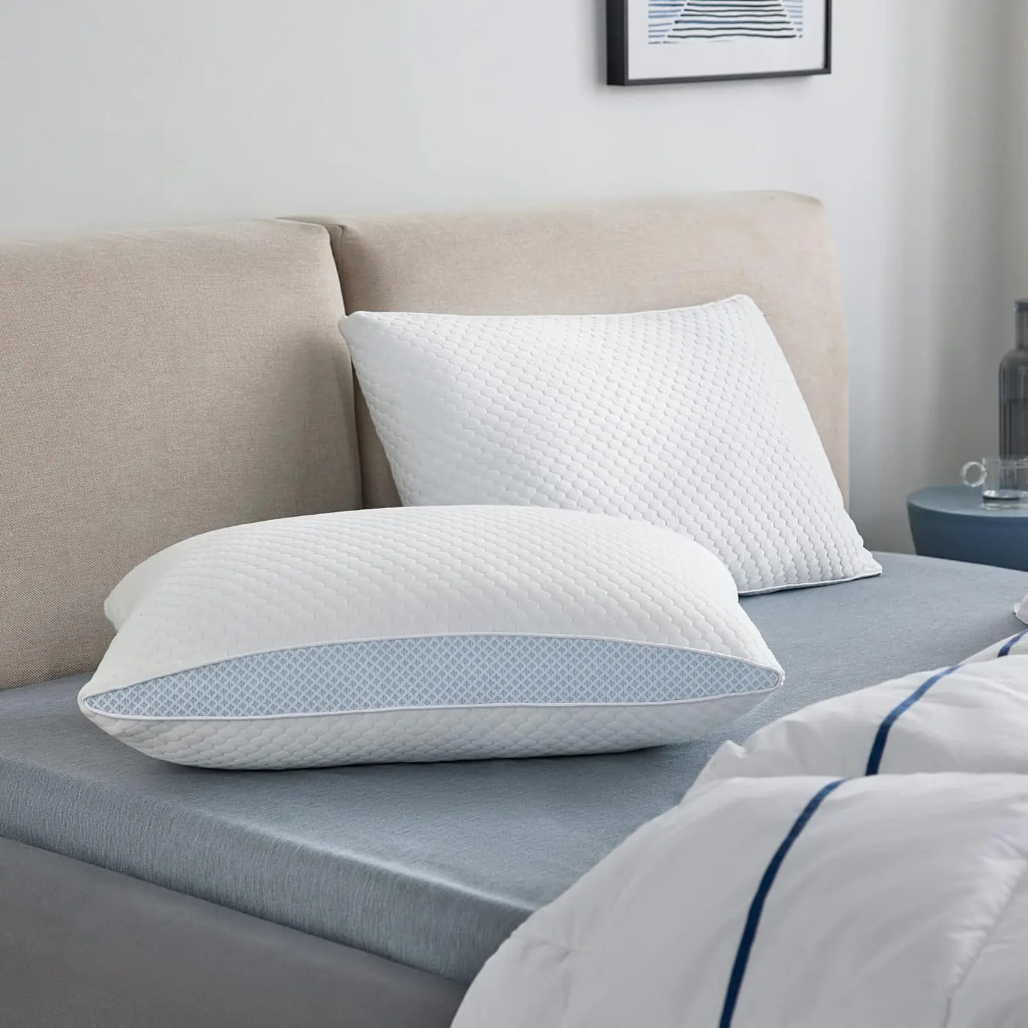 Good Selling Adjustable Cooling Gel Shredded Memory Foam Pillow