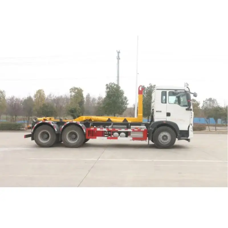 Sinotruk HOWO задний двухосный ручной привод 20 кубических крюков мусоровоз