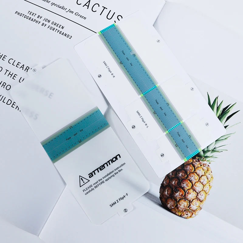 Для Samsung Galaxy Z Flip 4 5 индивидуальный логотип для мобильного телефона Гидрогелевая пленка ТПУ протектор экрана