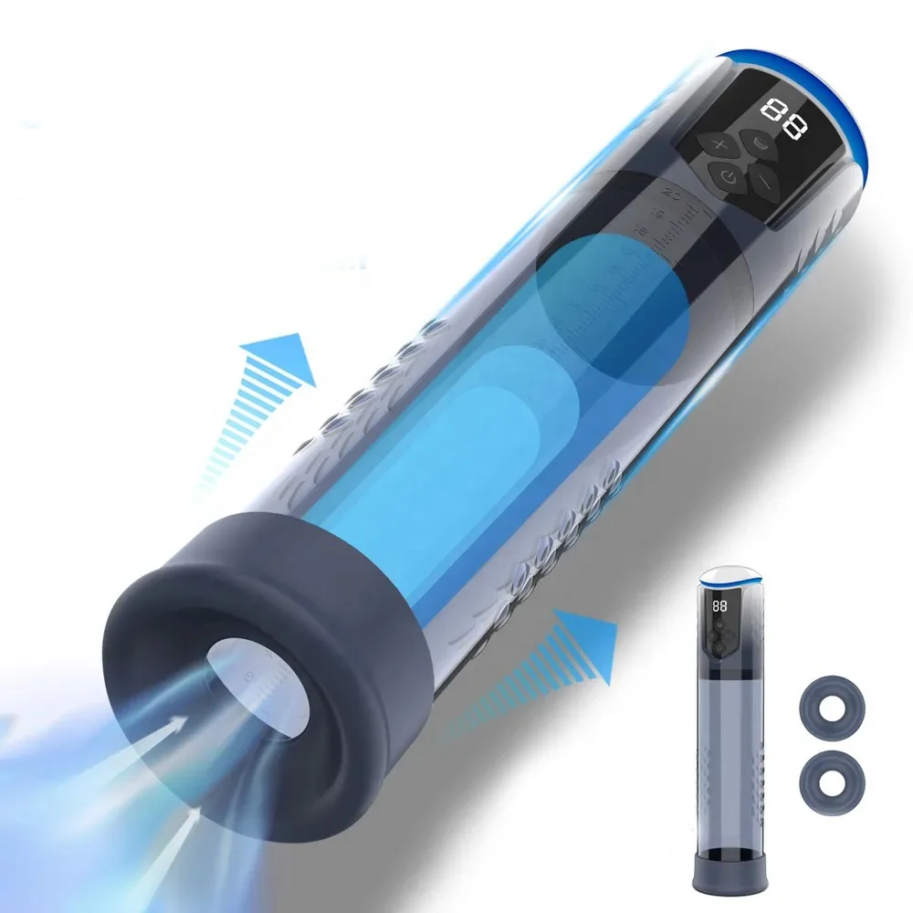 Adult Sex Toys Automatic Penis Enlargement Water Vacuum Pump Electron Vacuum Pressure Pump Exerciser For Male Penis Dick Enlarge