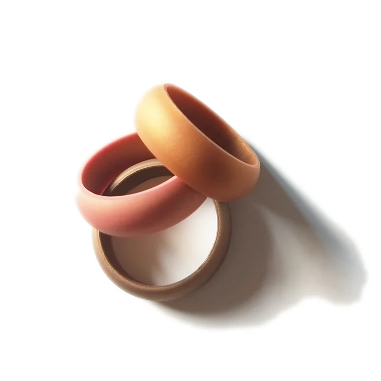 Высококачественное обручальное Силиконовое кольцо металлического цвета по разумной цене