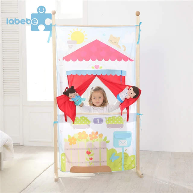 TikTok Hot Family Theater and Puppets Plush Toys Baby Soothing Toys