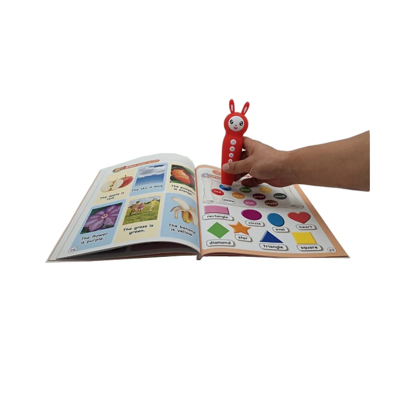 Interesting children English conversation books with rabbit talking pen (1600517320934)