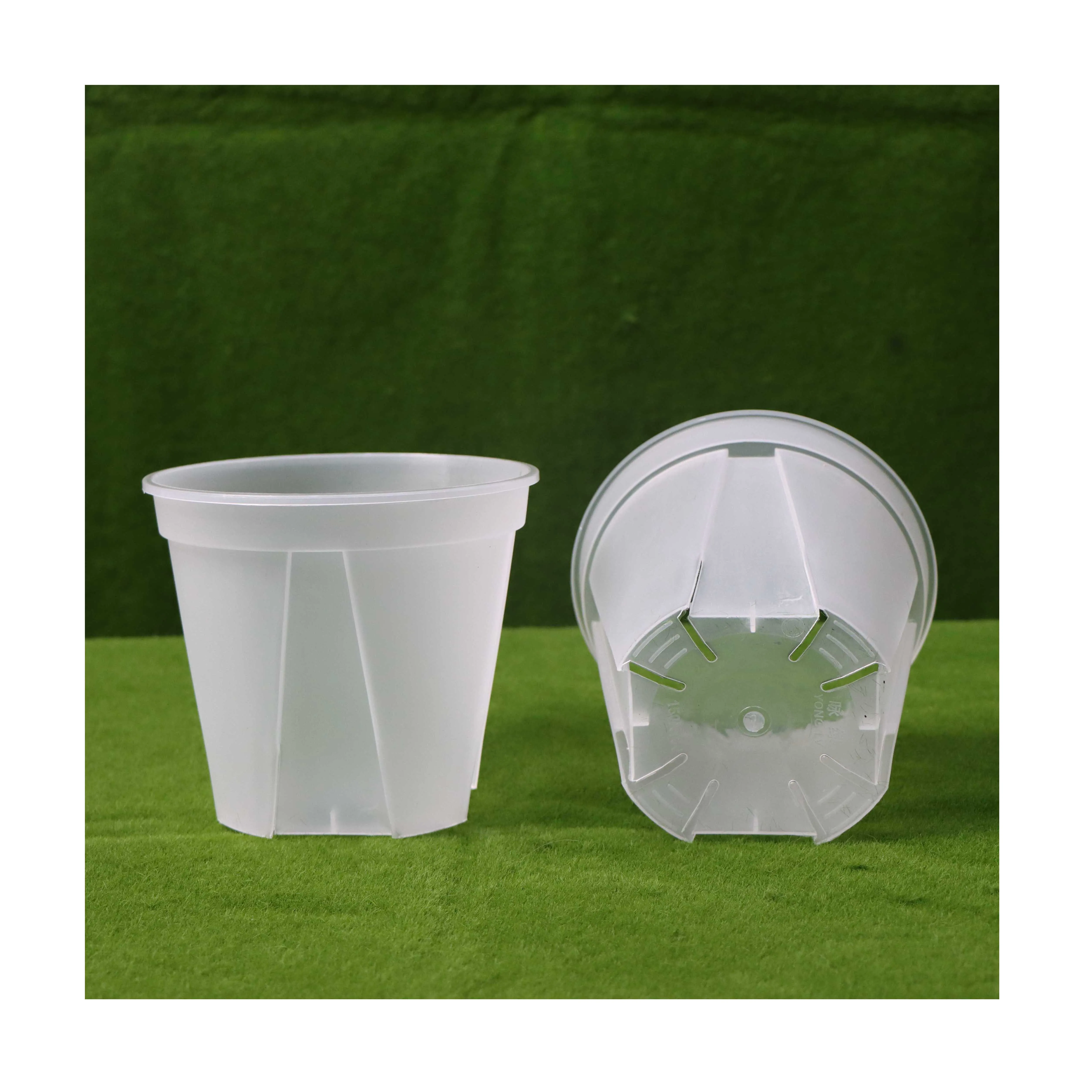 Новый сад толстый пластиковый Epipremnum золотистый розовый 4 7 5 9 дюймов прозрачный круглый горшок для