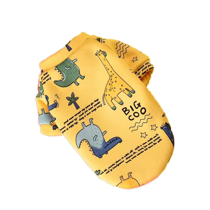 Cute Pet Clothes Cartoon Pet Clothing Summer Shirt Casual Vests Cat T-shirt Puppy Dogs Clothes for Small Pets