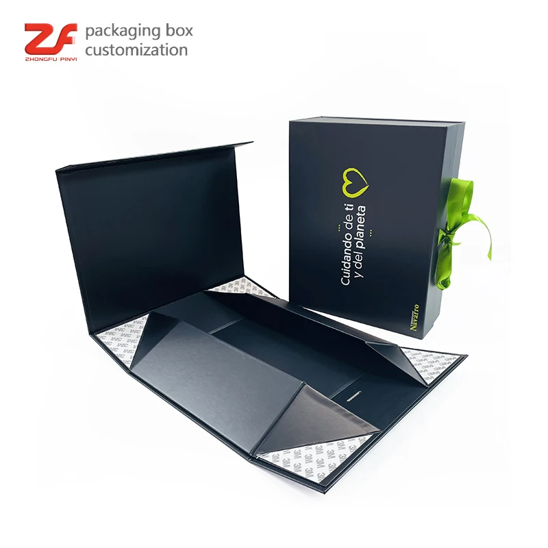 Delicate Appearance China Paper Wholesale Lid Magnet Folding Magnetic Gift Box Shoe Packaging