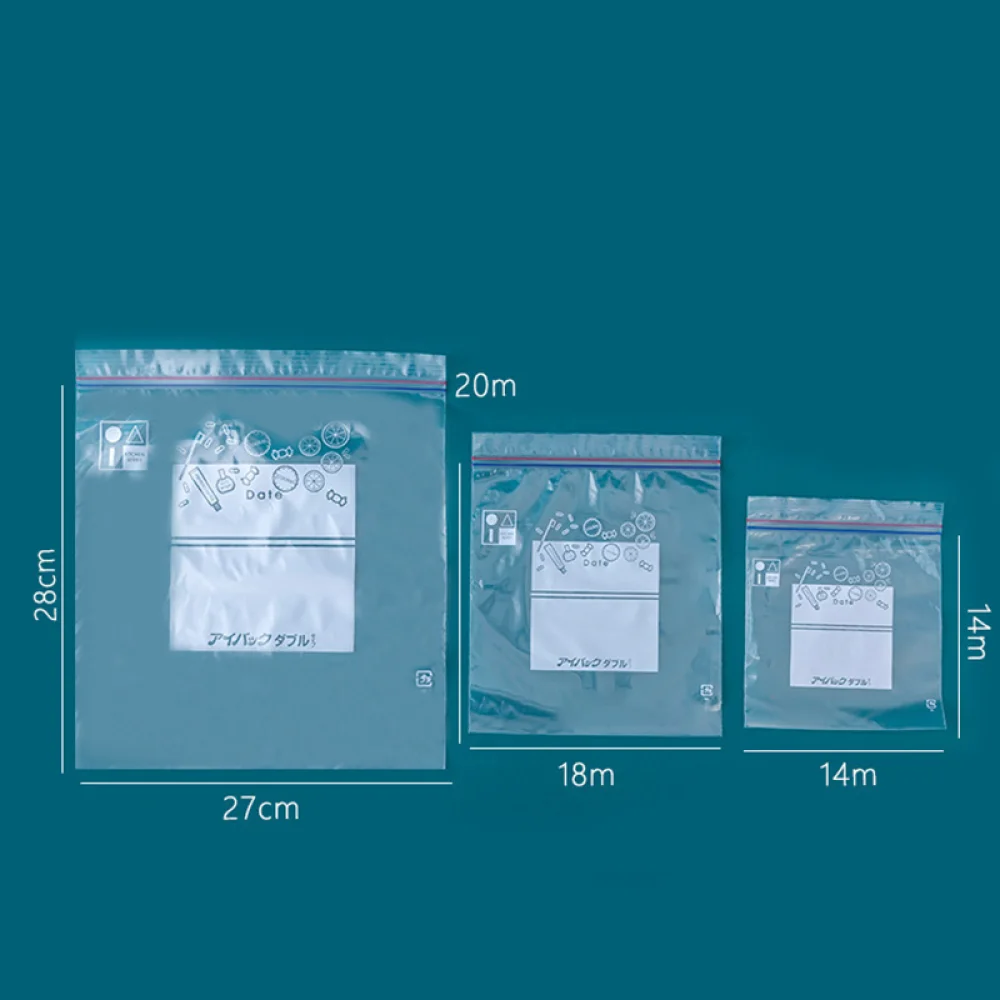 durable HDPE customsized clear carrier plastic zip lock bag buggy bag