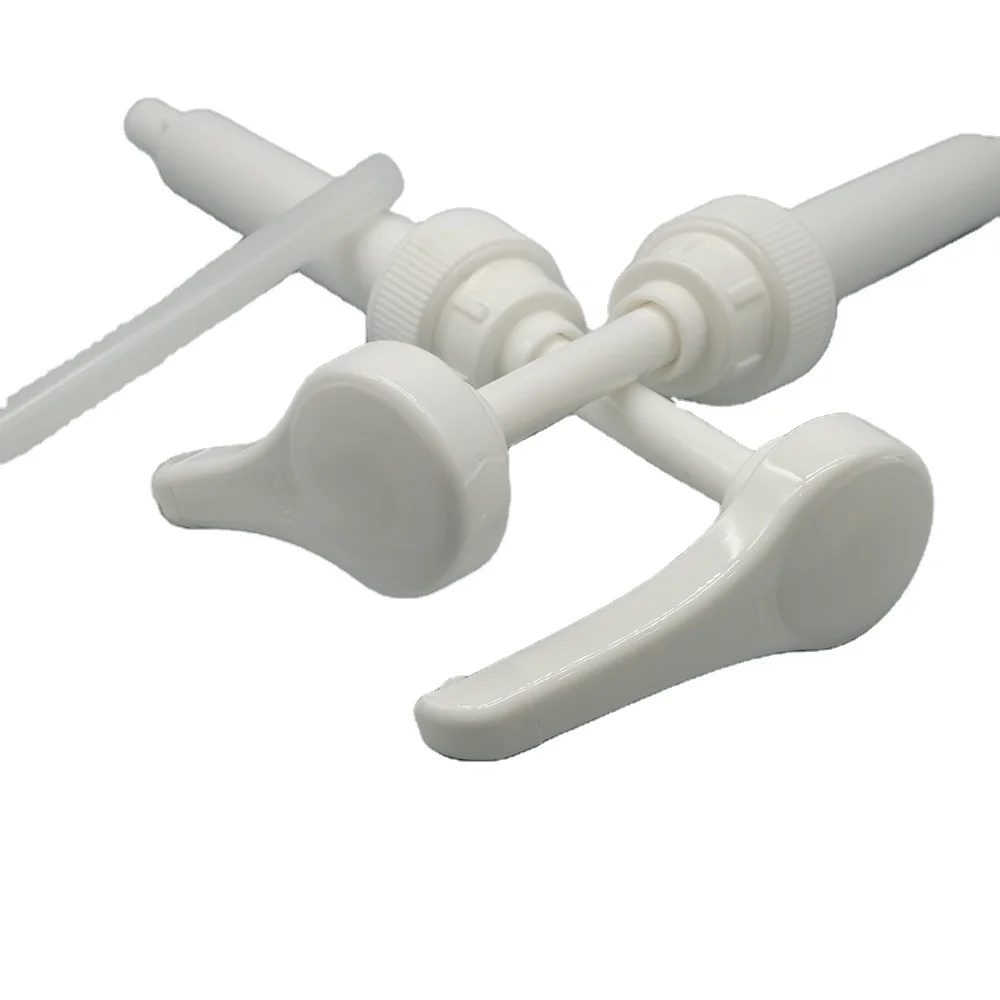 Syrup dispenser pump with long nozzle, food grade China in Torani syrup dispenser pump with PP in black