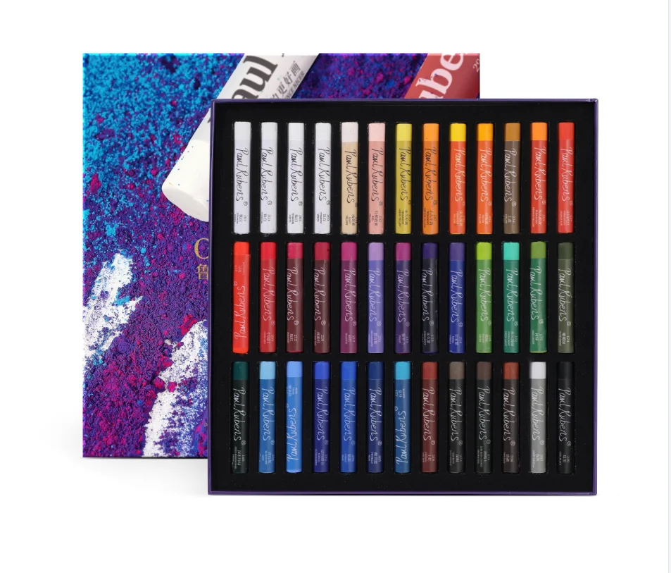 Paul Rubens Eco-friendly 36 Colors Oil Pastel Set Professional Artists Drawing Easy Coloring Oil Pastel for Painting