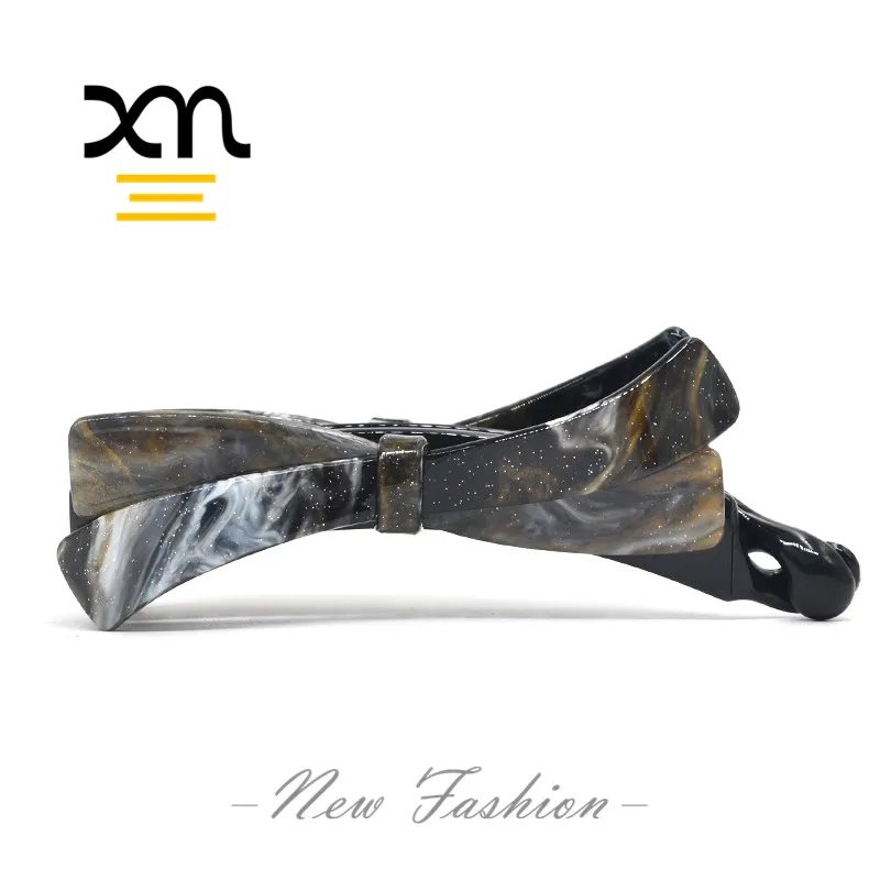 fancy acetate acrylic bow hair clips for women girls hair accessories banana clips for fine hair grips large resin hairclips big