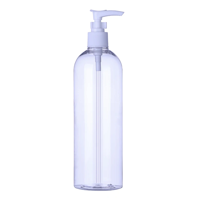 Manufacturer Unique Lotion Bottles 250ml 500ml 750ml PET Shampoo Bottle Plastic Cosmetic Bottle With Pump Sprayer
