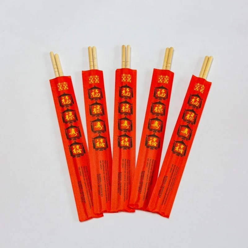 Индивидуальный дизайн одноразовые Натуральные Бамбуковые экологически чистые палочки для еды Прямая продажа от производителя