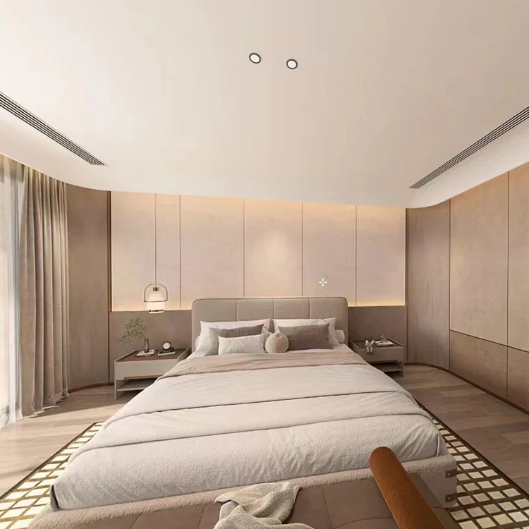 High End Export Wooden Wardrobe Bedroom Furniture Closet Fabric Price Wooden Bed Wardrobe