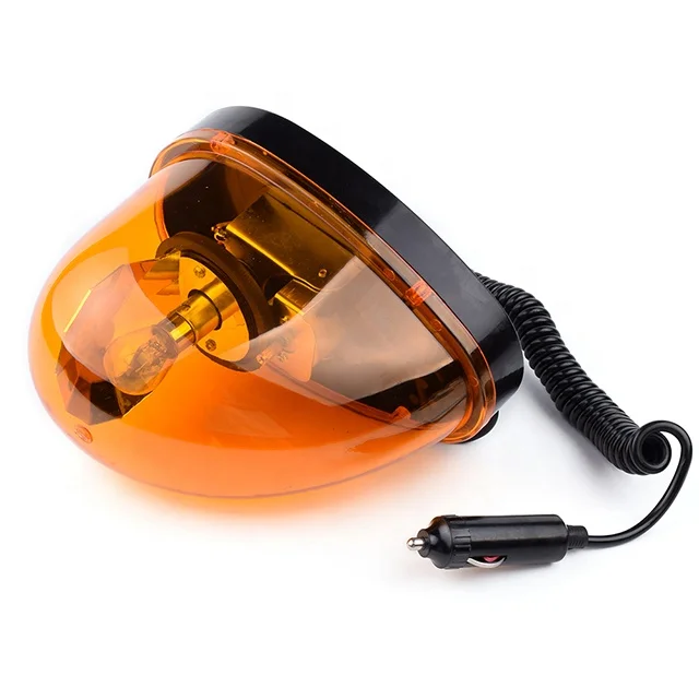Аварийной ситуации strobe light 12-вольтовой Чрезвычайно яркий готический стиль Черное перо вращающаяся сигнальная лампочка