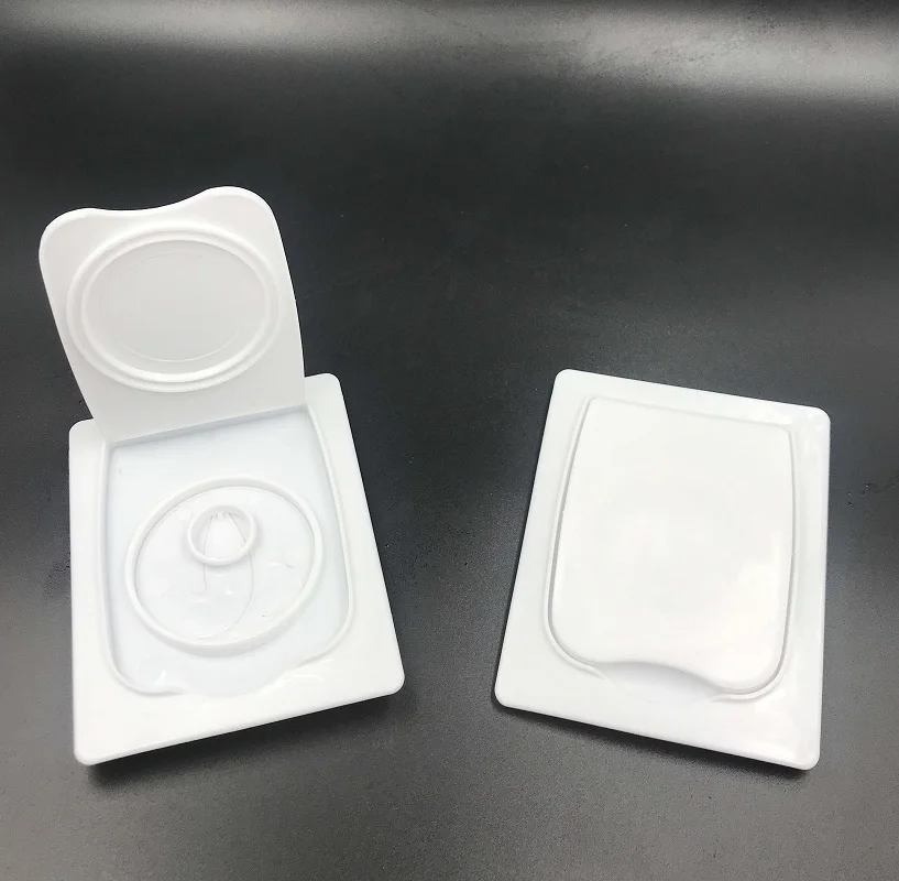 new Plastic wet wipe lid for facial mask packaging PP lid been pull ring seal ring Japan Saborino