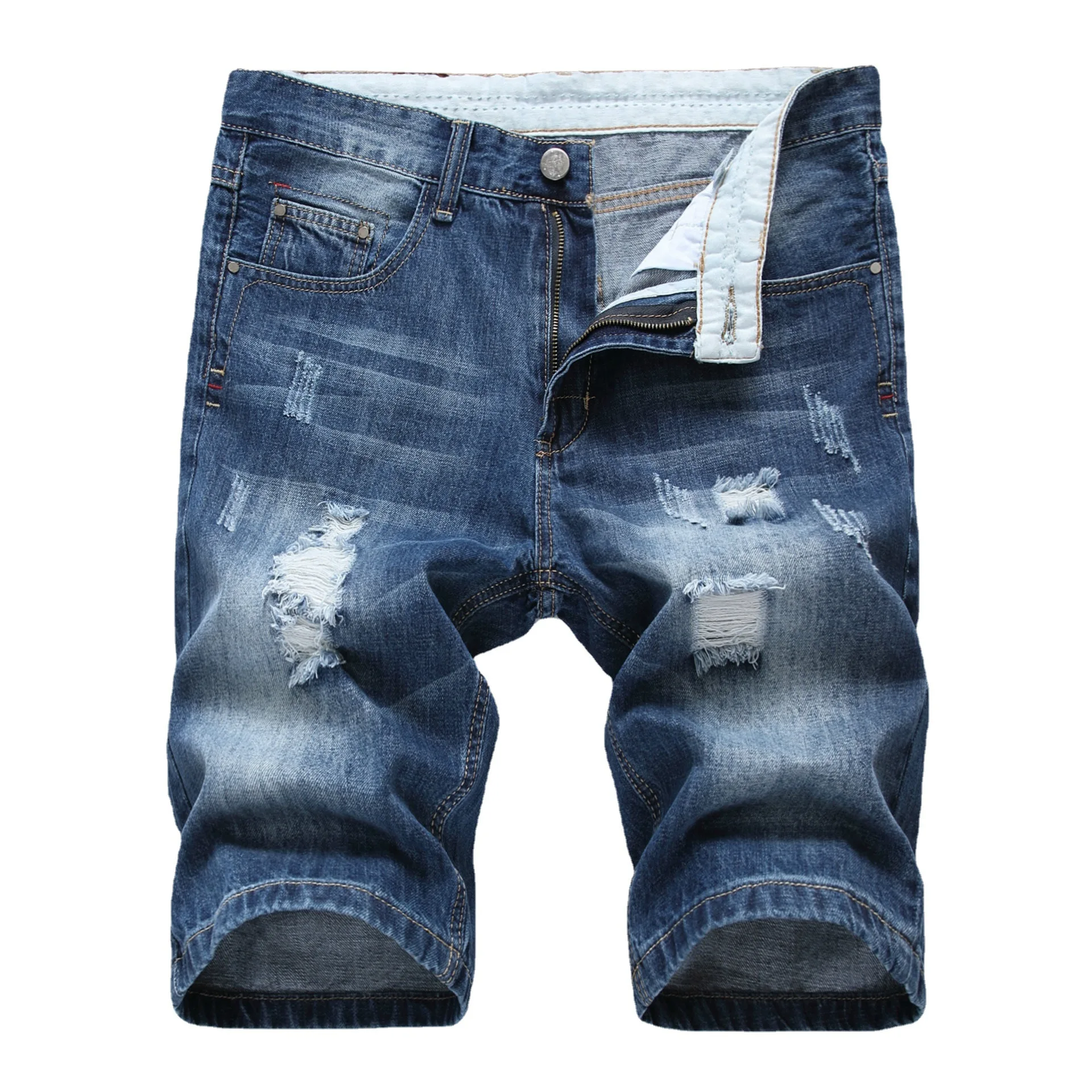 new style jeans pent casual trousers blue men denim dirty jeans
