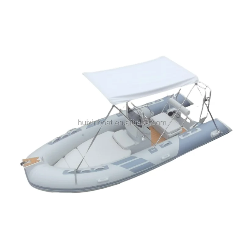 hot sale New  design 16ftHypalon fabric / PVC 480 cm inflatable rib boat with console for 8 person