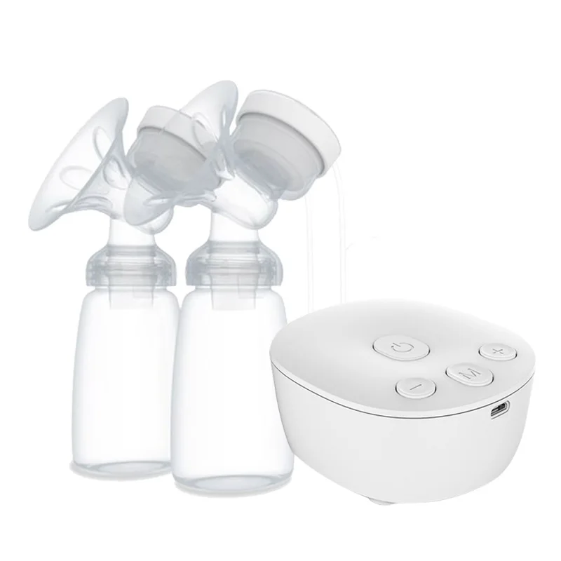 Electric double breast pumps BPA free silicone breast milk pump