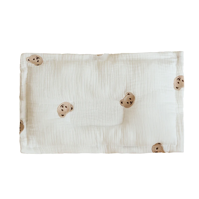 Four Seasons Cotton Gauze Breathable Sweat-absorbent Baby Pillow For Newborn Infant