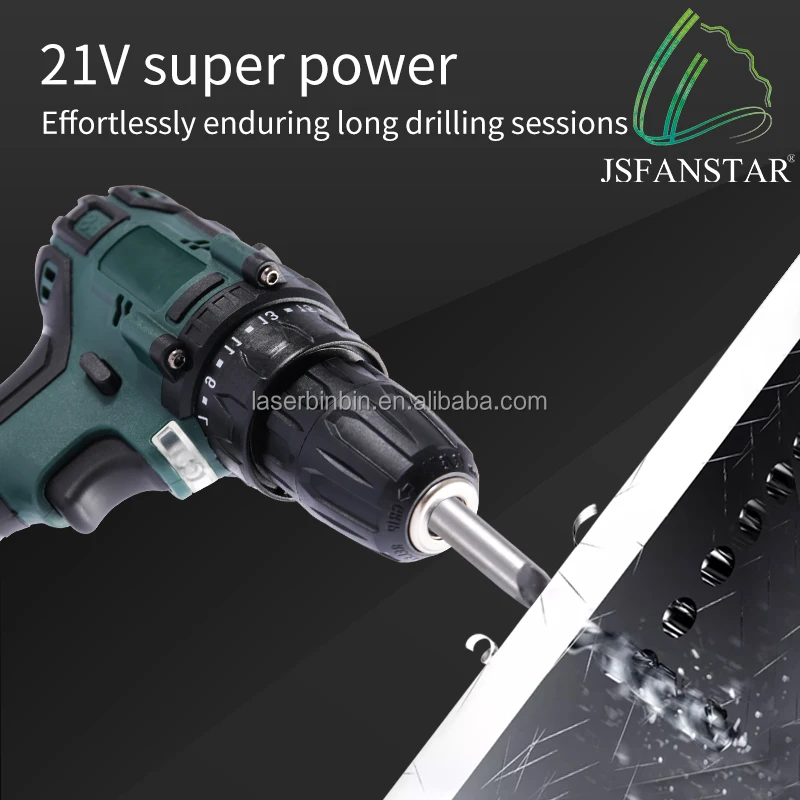 Handheld powerful battery electric screw driver cordless drill home tool kit