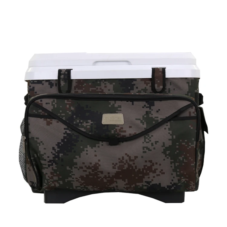 Лидер продаж, портативный пластиковый холодильник Gint для пива, льда, индивидуальный логотип, цветной холодильник с ручкой на колесах