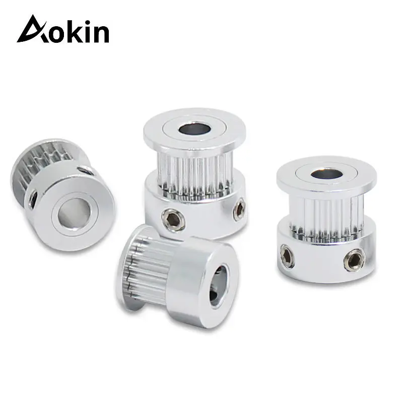 Детали для 3D-принтера GT2, зубчатый шкив, 16 зубьев, 20 зубьев, алюминиевое отверстие, 5 мм, 8 мм, синхронные колеса, деталь шестерни для ширины 6 мм, 10 мм