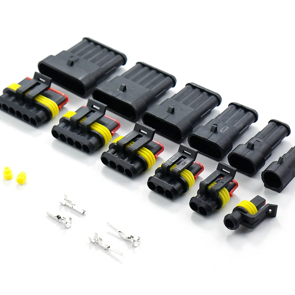 Electrical Waterproof Amp Super Seal Automotive male  female connectors 622pcs Box set 282104-1 282080-1