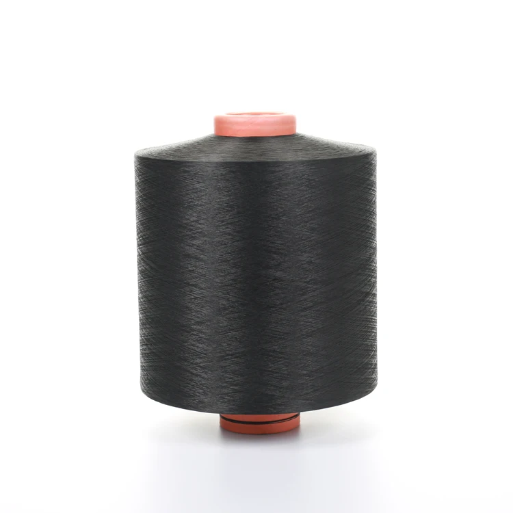Cheapest DTY 150D/48F BLACK HIM SD 100% Polyester Filament Yarn