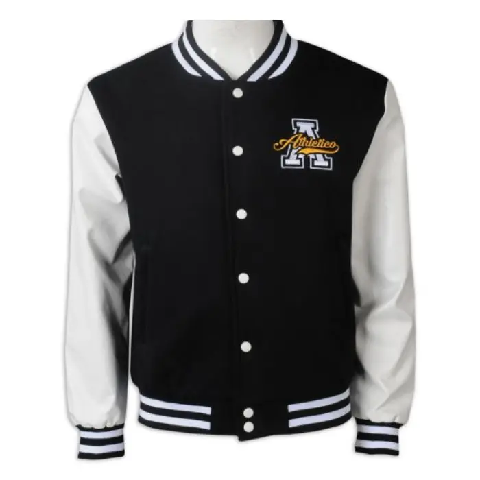iGift Low MOQ College Customized Letter Man Draping Cut Classical  Jacket baseball Plus Size coat