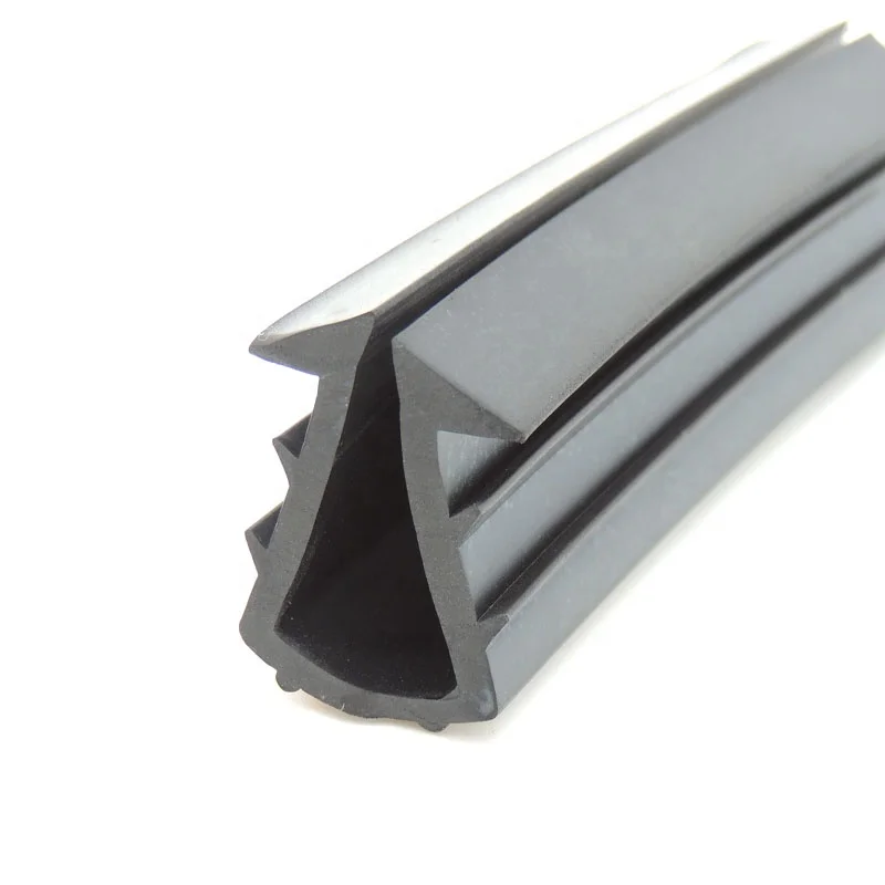 Extruded u shaped rubber channel edge EPDM strip for panel