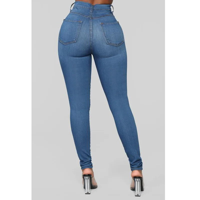 Women Stylish Pants Durable Button Breathable Women High Waist Skinny  jeans for women