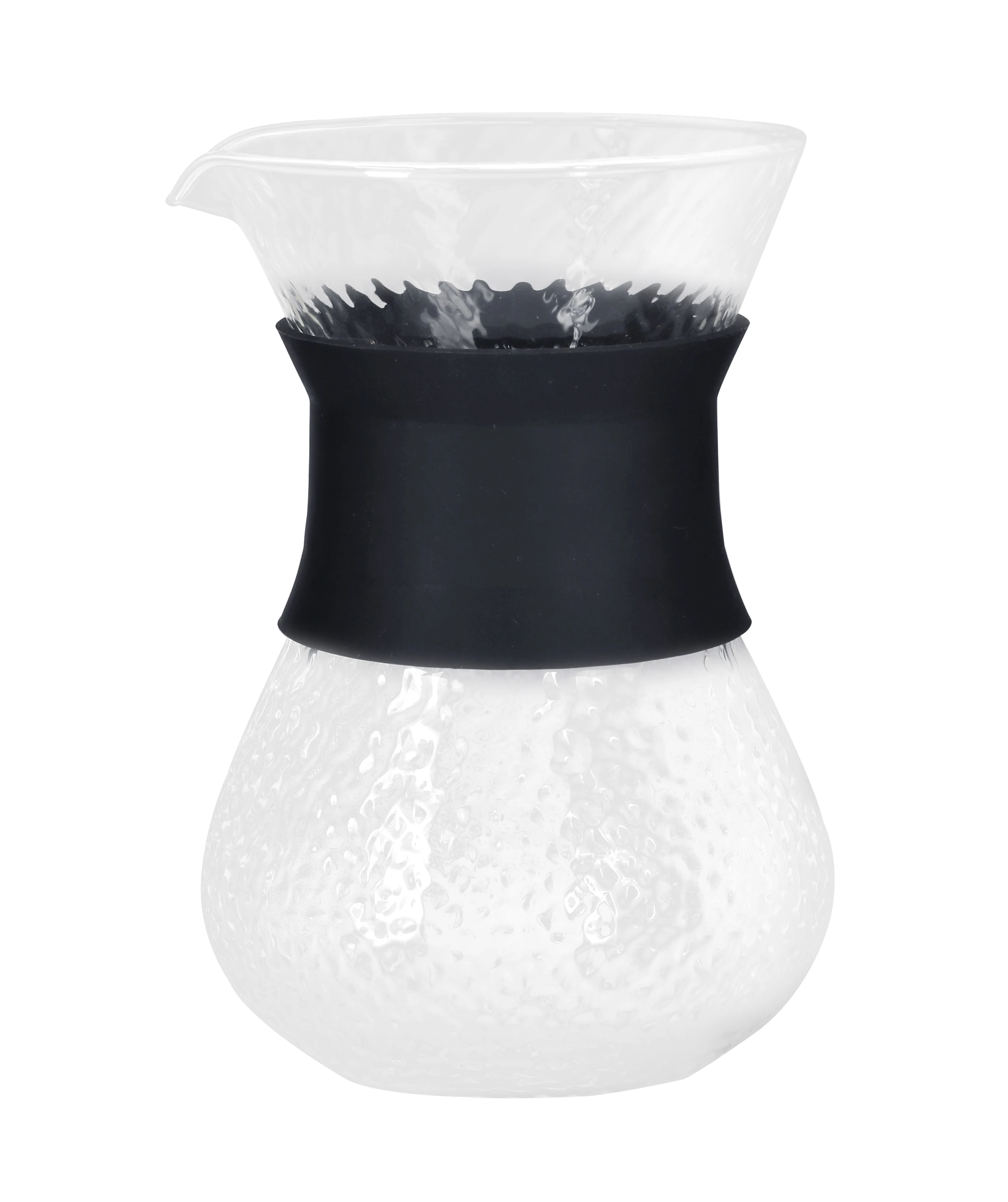 kitchen & tabletop 200ml 400ml borosilicate V60 glass pour over coffee dripper with handle