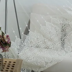 White Tulle Sheer Backdrop Curtain White transparent tulle semi-shading study balcony living room bedroom curtain fabric