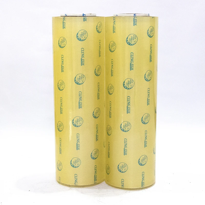 Food Grade PVC Cling Film High stretch Self-Adhesive Kitchen Food Keeping Fresh Plastic Cling Film Manufacturer Supplier