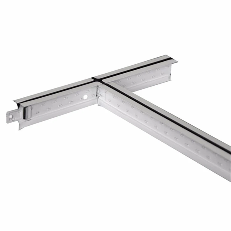 Ceiling grid component galvanized painted steel metal 32mm/24mm/38mm ceiling t bar wall angle for gypsum tile