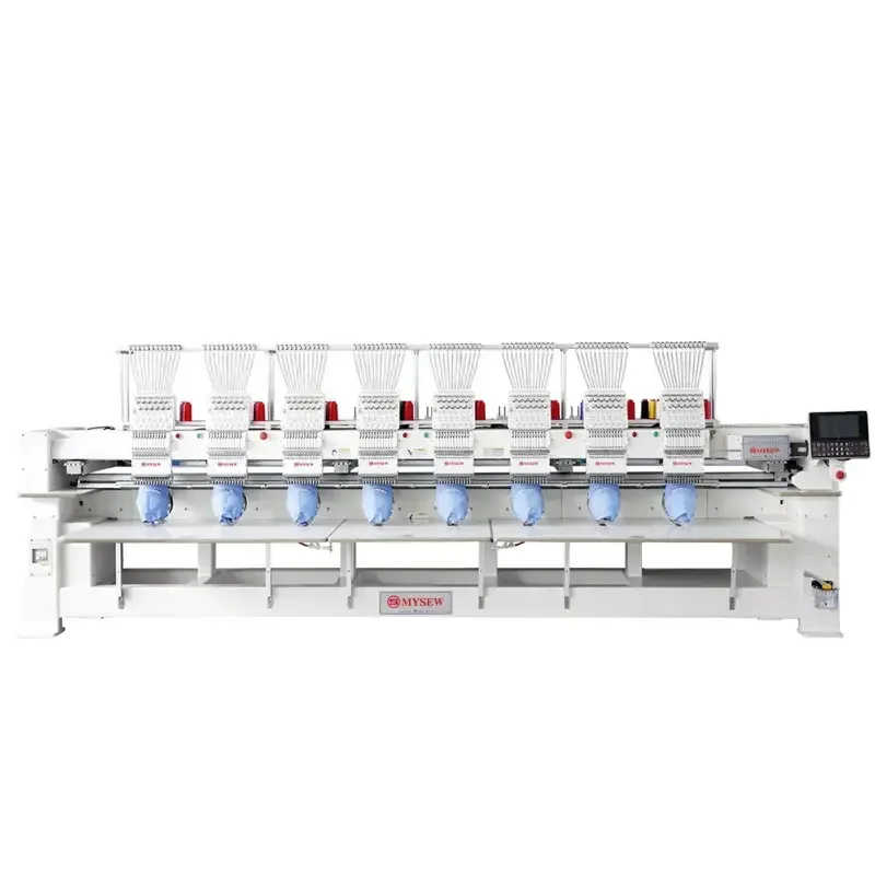 MHS1208H высокоскоростная 12 игл 8 головок шляпа футболка многофункциональная вышивальная машина для продажи с длительным сроком службы