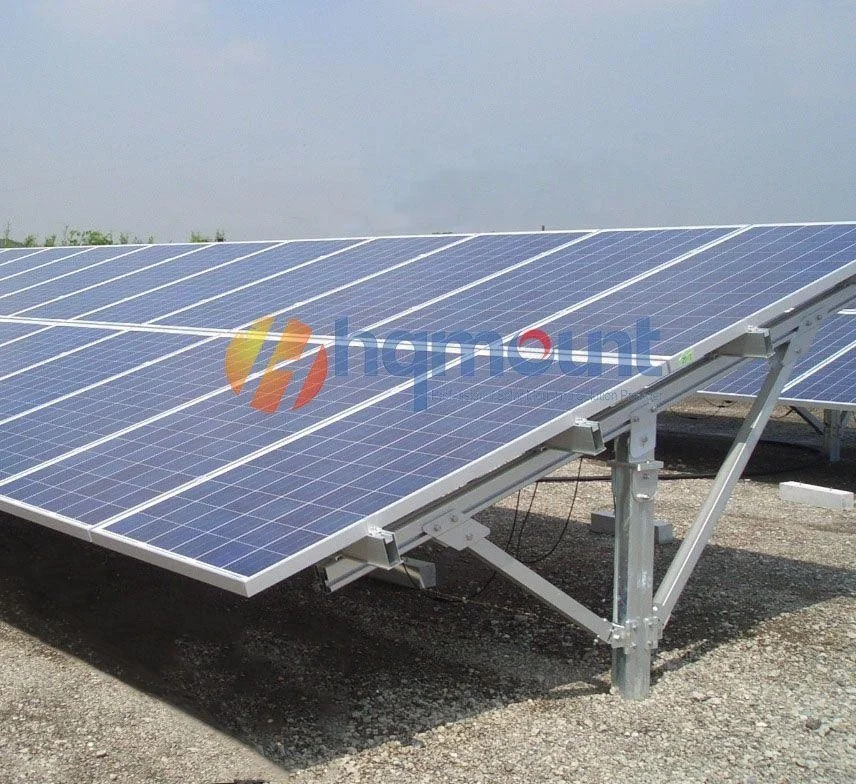 Solar PV C Pile Ground Mounting Structure Solar Panel Pole Mount