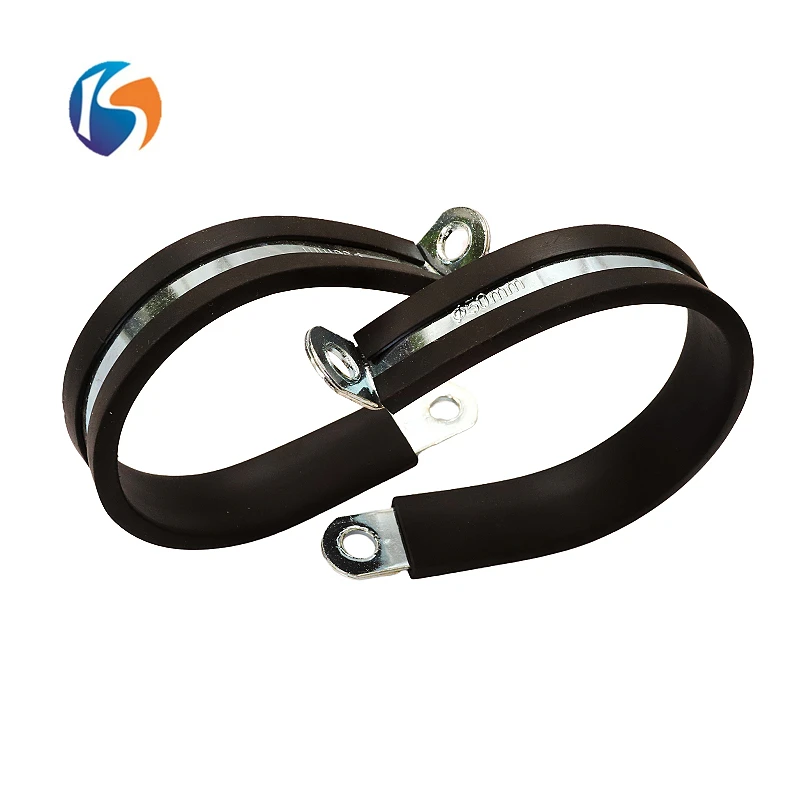 Factoey price P type rubber lined hose clips rubber clamp