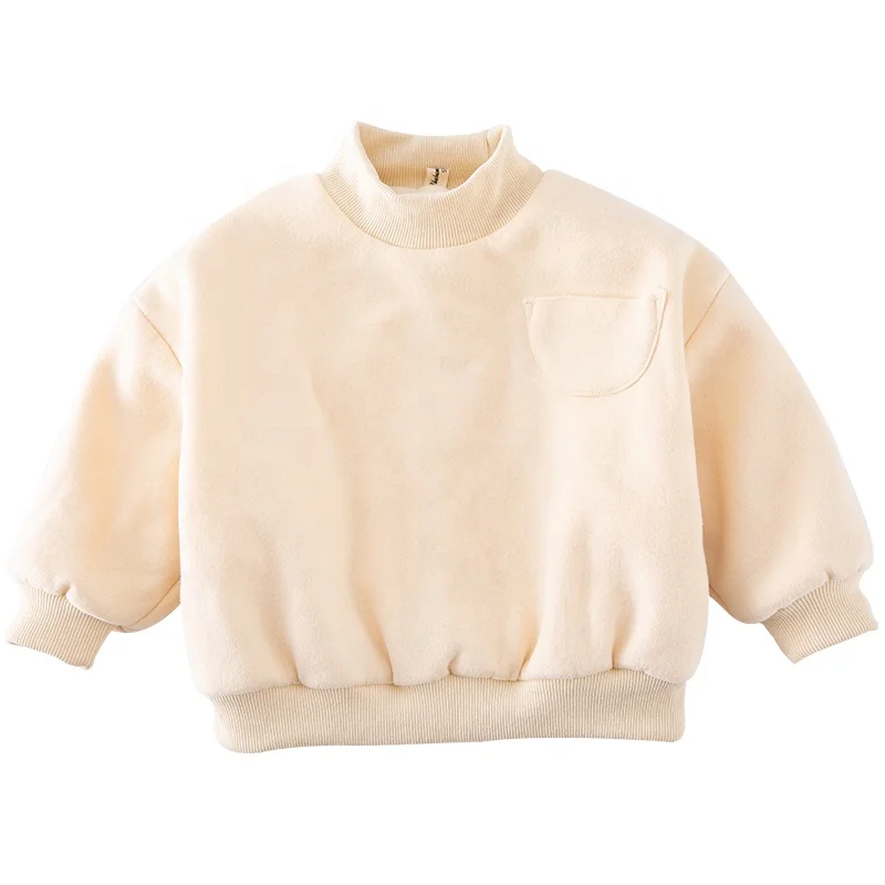 
kids clothing of winter thicken pullover with velvet children sweatershirt boys and girls warm jumper 