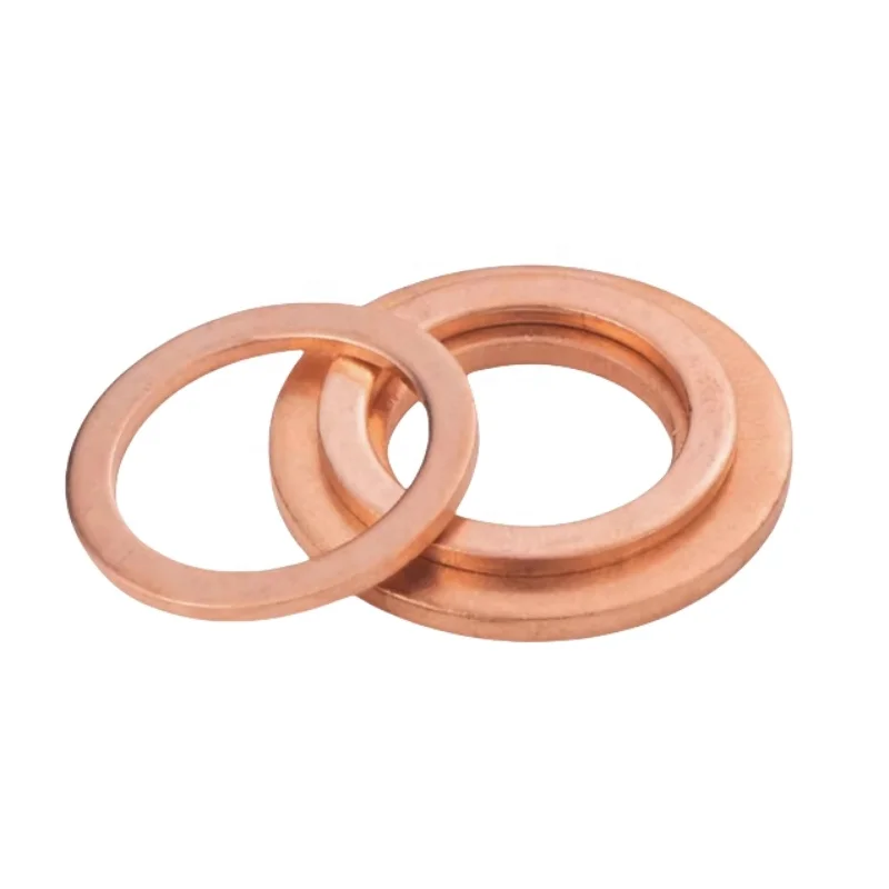 Brass Crush Washer Gasket Set Flat Ring Seal Copper Sealing Gaskets Assortment Kit for M5-M20