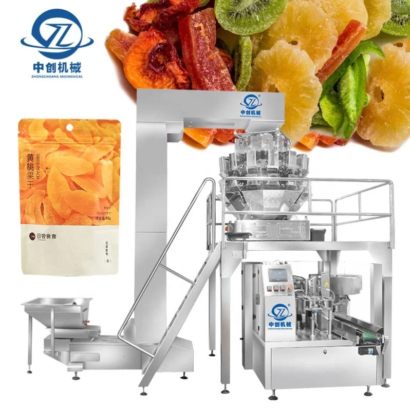 Premade Bag Packaging Snack Pouch Banana Chips Grain Freeze Dried Vegetables Fruit Doypack Packing Machine