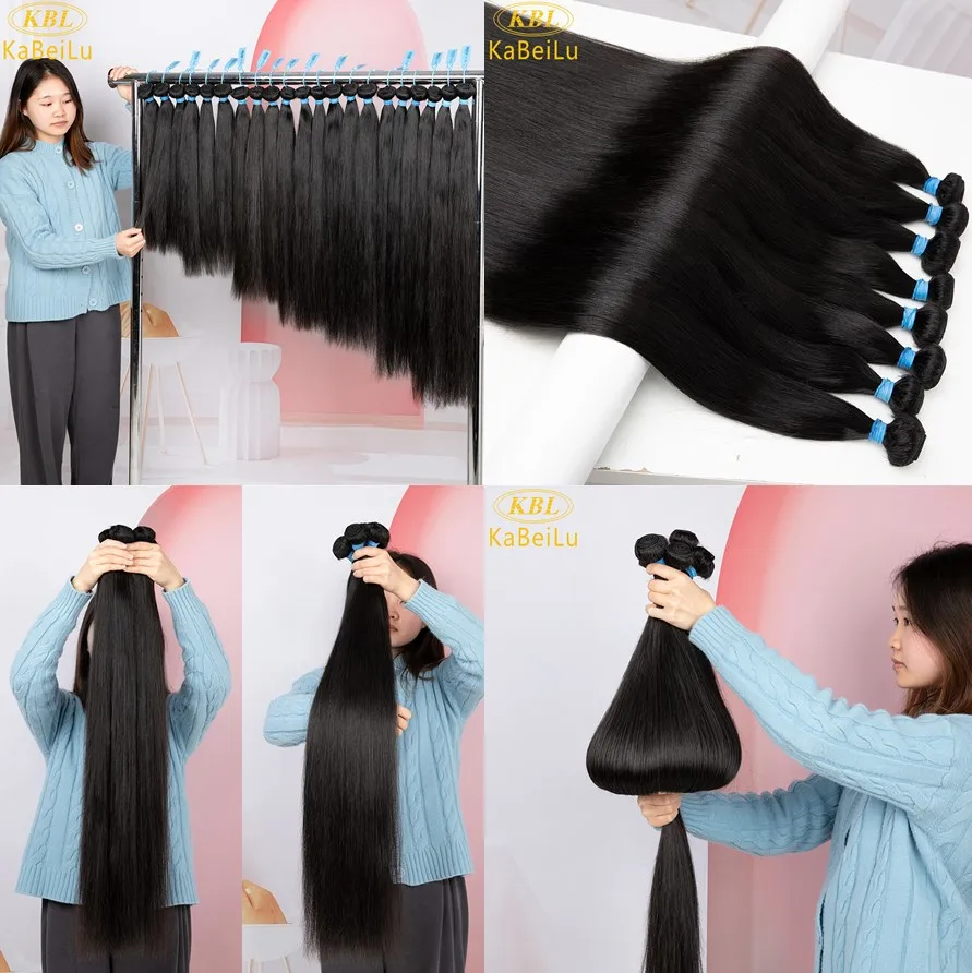 3Pcs KBL raw peruvian hiar bundles natural black straight 100% human hair extension free part raw virgin hair bundles