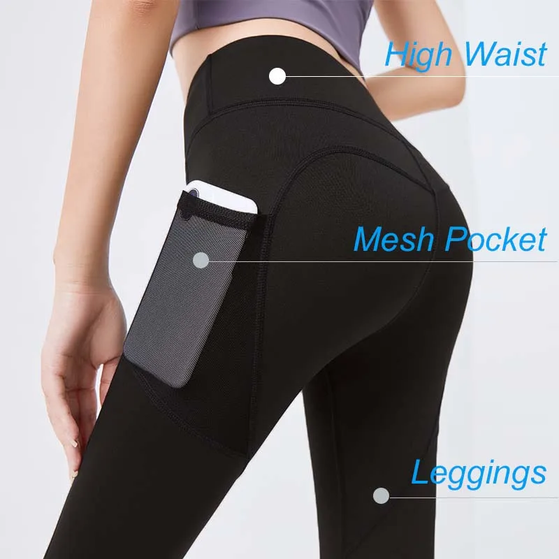 New Activewear Fitness Yoga Women Workout Pants Scrunch Butt Yoga Tight Pants Leggings With Pockets