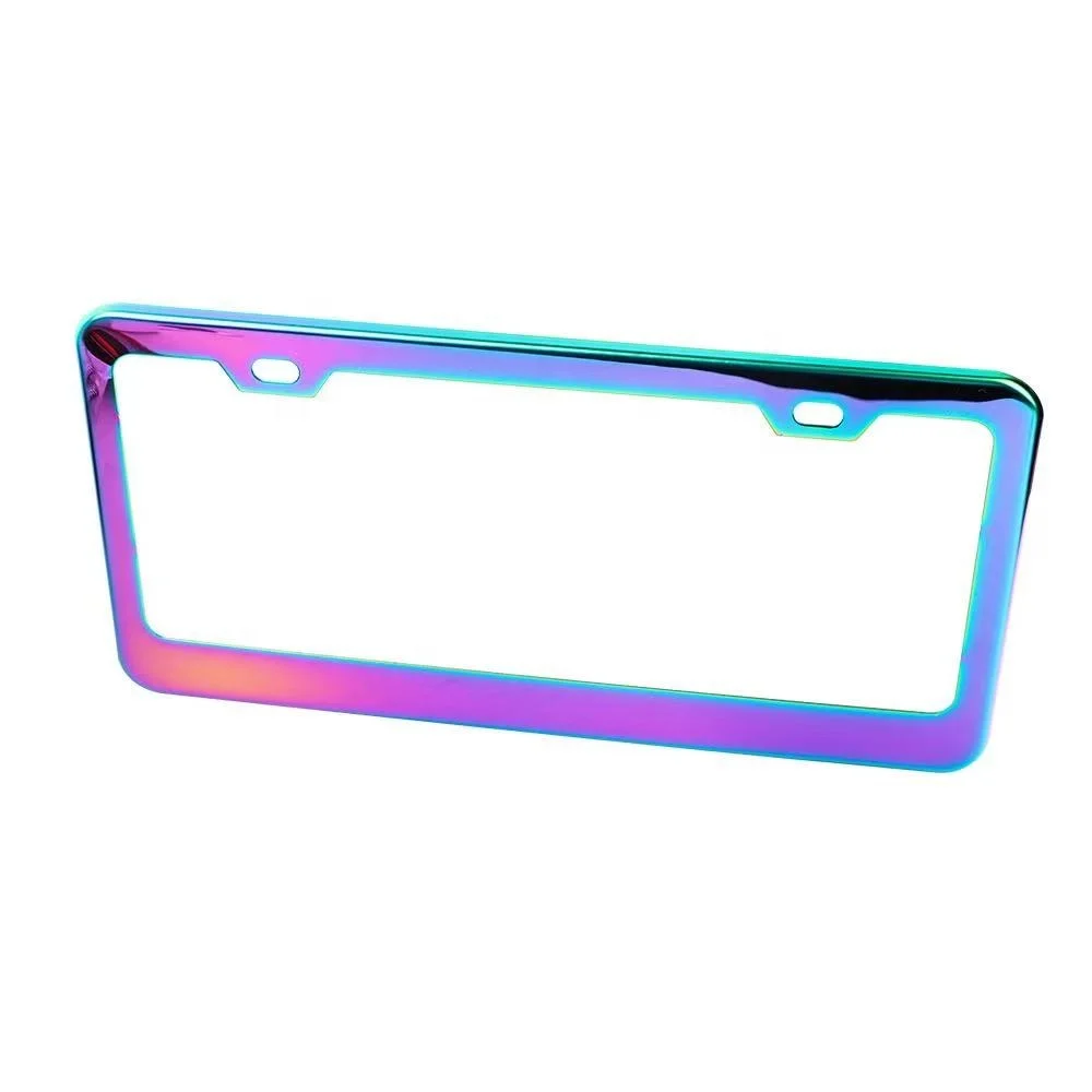 2021 Popular Brand Car Logo Frame Metal Euro license plate frame car plate cover license plate frame